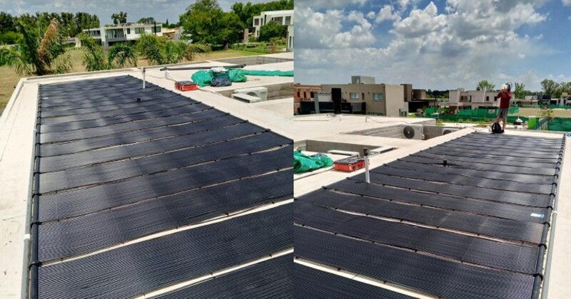 Sistema de climatización solar colocado en  San Vicente