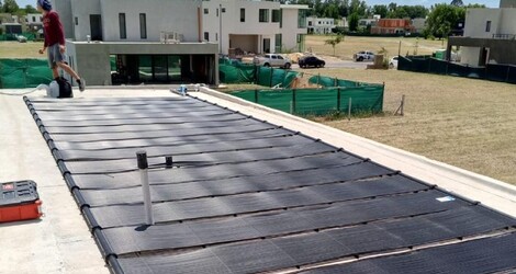 Sistema de climatización solar colocado en  San Vicente
