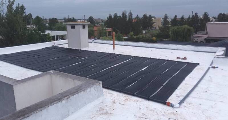 Sistema de climatización solar colocado en Santa Rita 