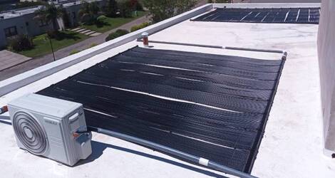 Sistema de climatización solar colocado en Barrio Santa Rita